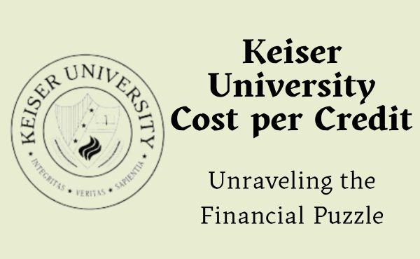 Keiser University Cost per Credit